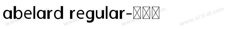 abelard regular字体转换